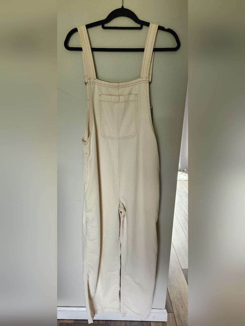 Aerie Greige Denim Overalls